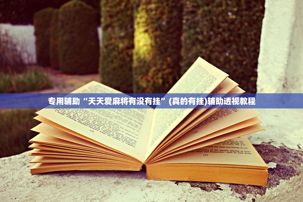 专用辅助“天天爱麻将有没有挂”(真的有挂)辅助透视教程