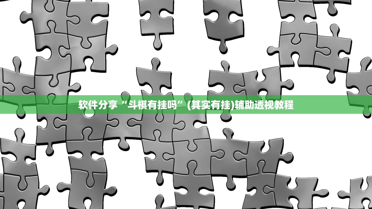 软件分享“斗棋有挂吗”(其实有挂)辅助透视教程