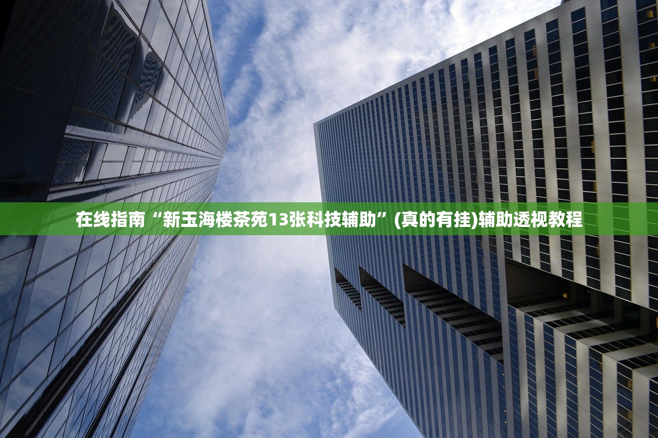 在线指南“新玉海楼茶苑13张科技辅助”(真的有挂)辅助透视教程