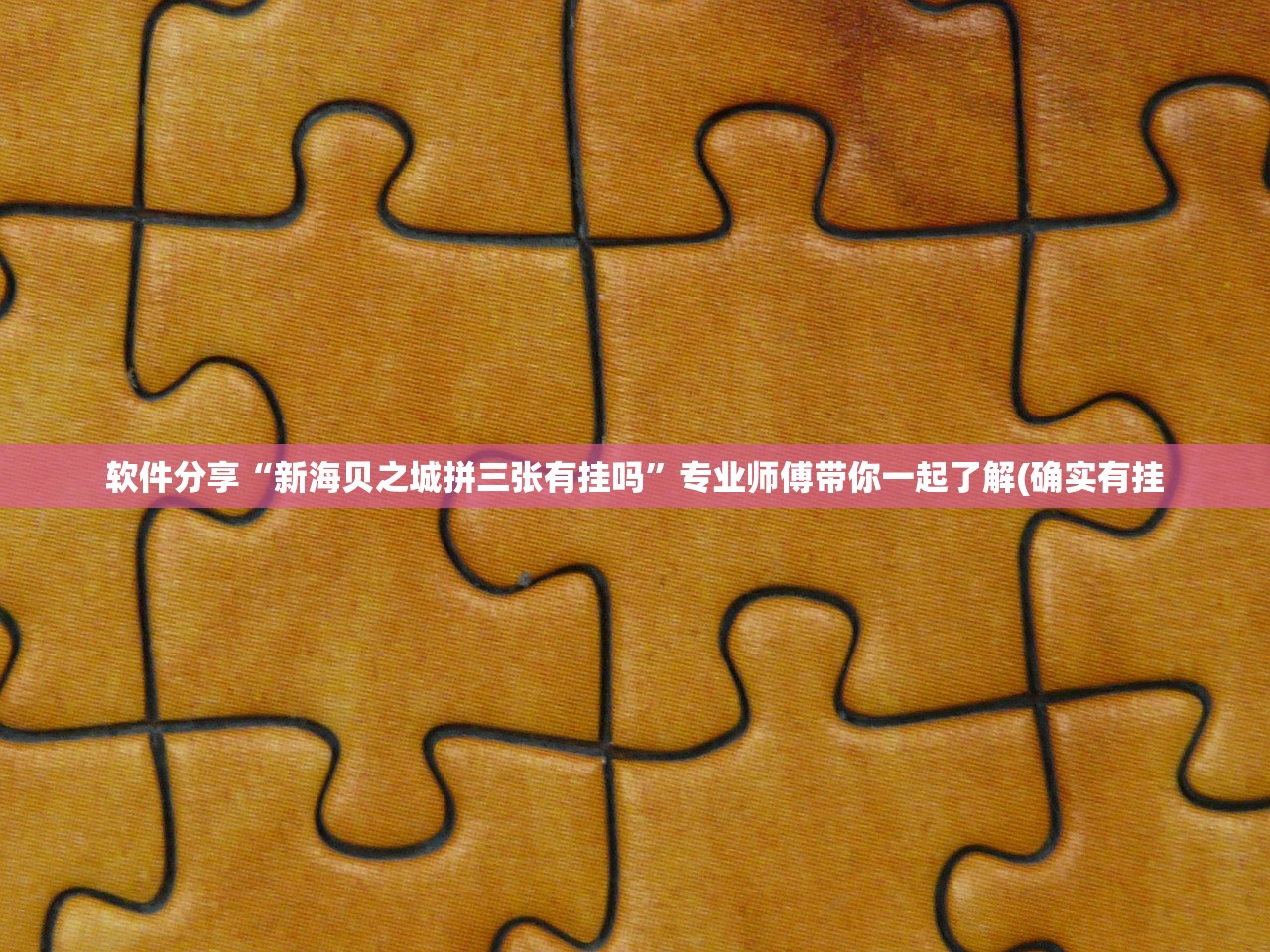 软件分享“新海贝之城拼三张有挂吗	”专业师傅带你一起了解(确实有挂